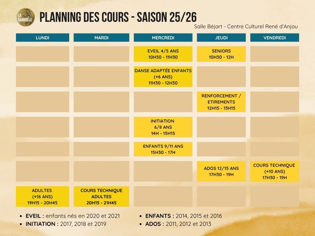 planning-lagambille-25-26 planning la gambille saison 2025-2026